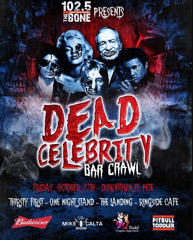 Dead Celebrity Bar Crawl - Todd Couples Superstore - Events